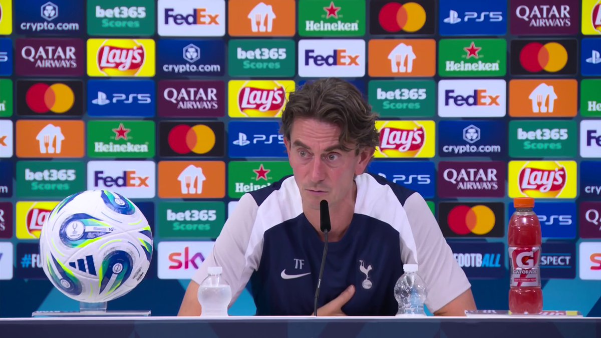 "He's been late several times, the latest time was just one too many" Thomas Frank explains why Yves Bissouma has been left out of the Tottenham team 🗣 📺 Watch the UEFA Super Cup live on TNT Sports & discovery+ UK
