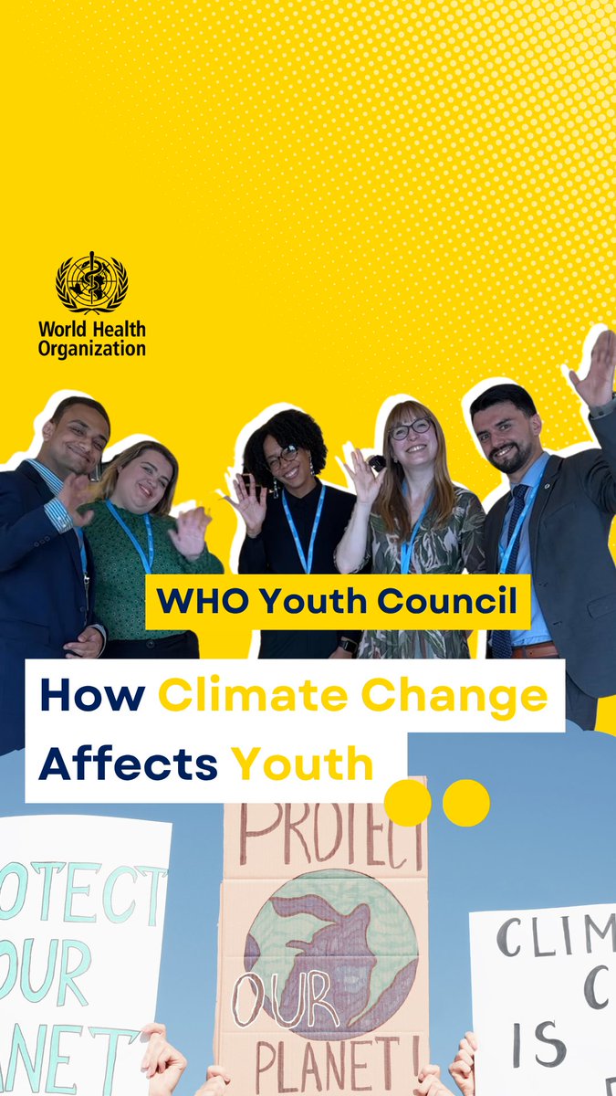 #ClimateChange isn’t a distant threat. It’s already impacting young lives today. Hear from youth leaders on why this fight matters now more than ever 🗣️ #YouthDay WHO Youth Council