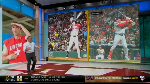Players to rank 95th percentile or better in hard-hit % and chase % in 2025? Juan Soto and Roman Anthony. Mark DeRosa dives in on Roman Anthony's immediate impact for the Red Sox on #MLBCentral.