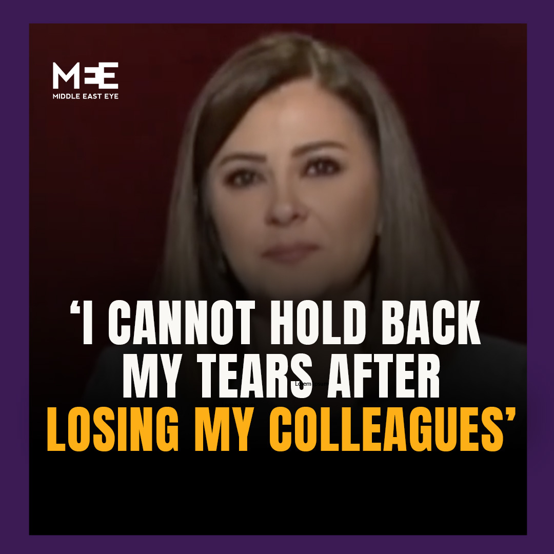 Al Jazeera anchor Salma al-Jamal gets emotional while reporting on the funeral of her colleagues in Gaza who were assassinated by Israel on Sunday night. “I apologise to you, our viewers, because I'm, I cannot hold back my tears after losing my colleagues,” says al-Jamal.