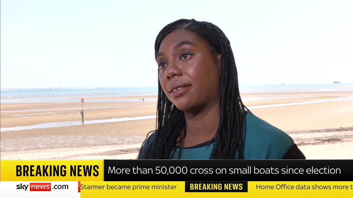 "Labour does not have a deterrent plan." Tory leader Kemi Badenoch criticises the govt's policy on migration after it was announced that 50,000 people have crossed the Channel in small boats since Keir Starmer became PM. Live โก๏ธ ๐บ Sky 501 and YouTube