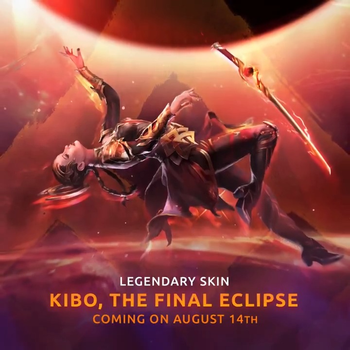 🌒 Behold - a legendary “Kibo, The Final Eclipse” skin, a new epic weapon, emote, in-combat voicelines, a mesmerizing stance and unique VFX from the darkest depths of space! A truly terrible fate is upon your opponents... Coming to the Arena on August 14th! #NekkiSummerFest2025