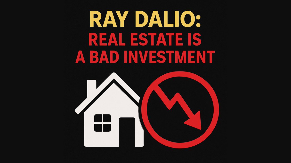 Ray Dalio says real estate is a bad investment moving forward. Do you agree with him or not?