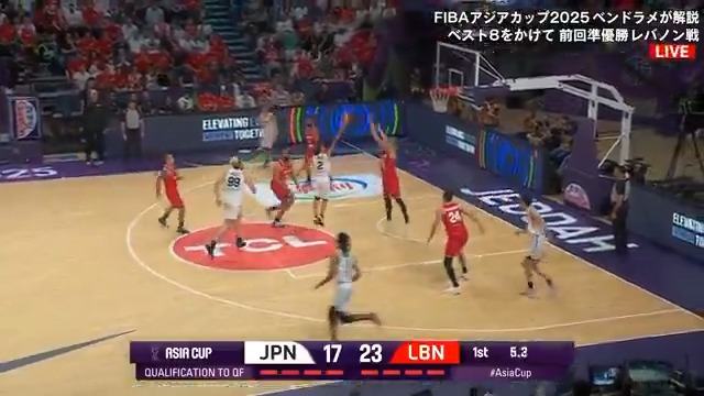 [速報] 富樫勇樹 スクープショット FIBAアジアカップ2025🏀 🇯🇵日本代表×レバノン代表🇱🇧 ／ リアル沢北!? 富樫勇樹が1Q終盤に スクープショットを決める!! ＼ 📺ABEMA ・テレビ朝日系列地上波で無料生中継 🎙️ベンドラメ礼生が解説中!! 千葉ジェッツふなばし 🛫PAINT IT JETS✨