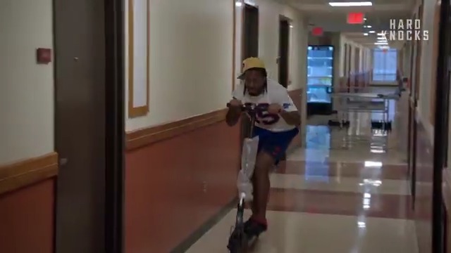 .KJ HAMLER was psyched for his new scooter 😅🛴 New episode of #HardKnocks: Training Camp with the Buffalo Bills airs tonight at 9pm ET on HBO Max
