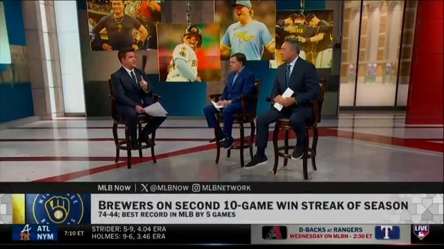 The Milwaukee Brewers are on their SECOND 10-game winning streak of the season 🔥 BK, Bob Costas and Ron Darling talk about their success and group of standouts that some may consider to be "undersized."