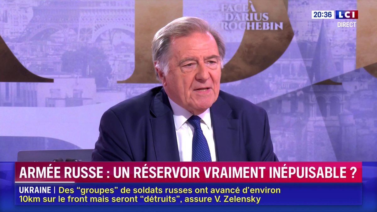 🗣️ "Poutine est obsédé par l'Ukraine, il en fait une question personnelle" estime Claude Blanchemaison, ancien ambassadeur de France à Moscou, qui déclare "ne pas être absolument certain" que le dirigeant russe "prépare une attaque contre un pays de l'Otan" ▶️ Darius Rochebin