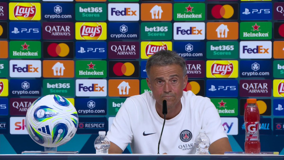 "There were some options for me in the 6 months before I came to Paris, and Tottenham was one of them" Luis Enrique discusses the challenge of facing Spurs, and confirms the club was an option for him to manage before joining PSG 🗣 📺 Watch the UEFA Super Cup live on TNT Sports & discovery+ UK
