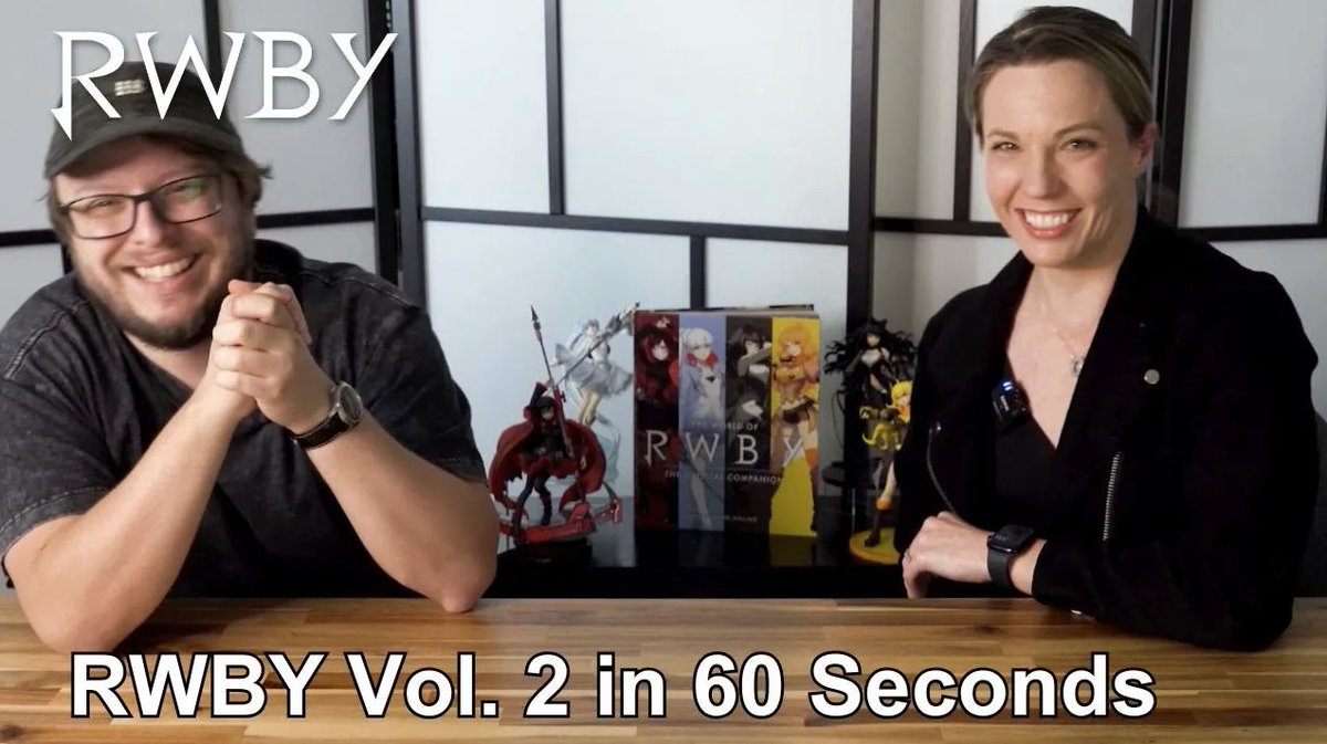 🚨Spoiler alert! 🚨 Watch Kerry Shawcross and Lindsay Jones speed run through all of #RWBY Vol. 2 in 60 seconds! What? Like it’s hard? (... Kinda 🫣)