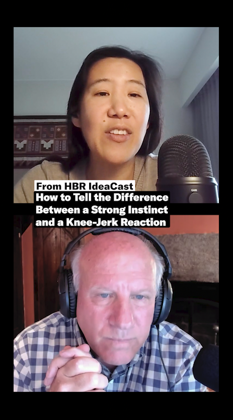 It might seem risky for leaders to base decisions on gut instinct, but Laura Huang’s research shows it’s not arbitrary—it’s built on years of data and observation. The challenge is knowing when intuition is guiding you, and when it’s just emotion. 🎧 Listen to the full IdeaCast episode here: