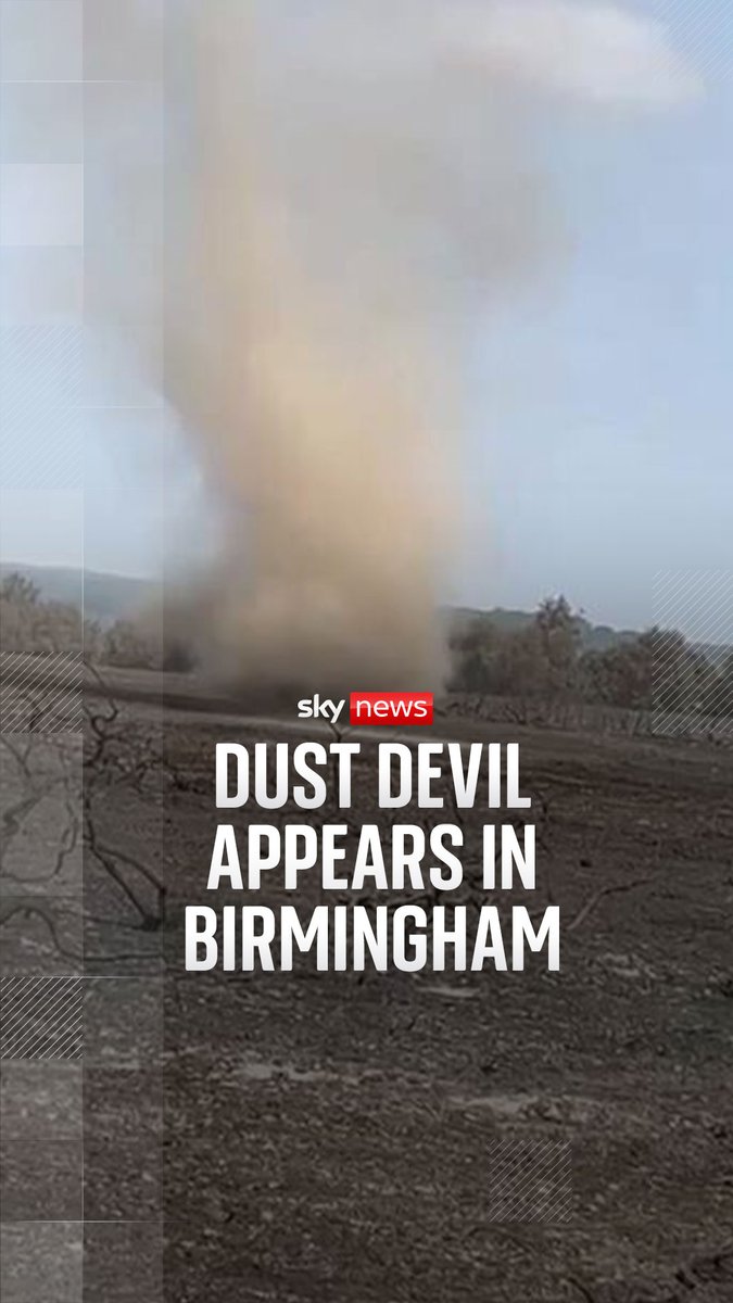 Fire crews in Holt Heath, Worcestershire, witnessed the moment a dust devil formed on scorched soil. Latest UK news ➡️