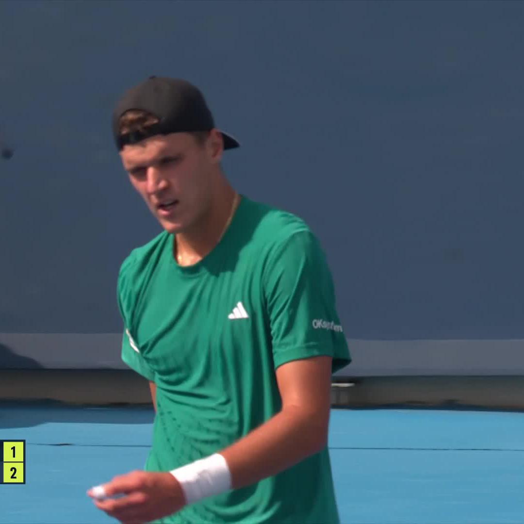 Get better soon, Jakub 🙏 Luca Nardi goes through as Mensik retires due to illness, 6-1 2-1. #CincyTennis