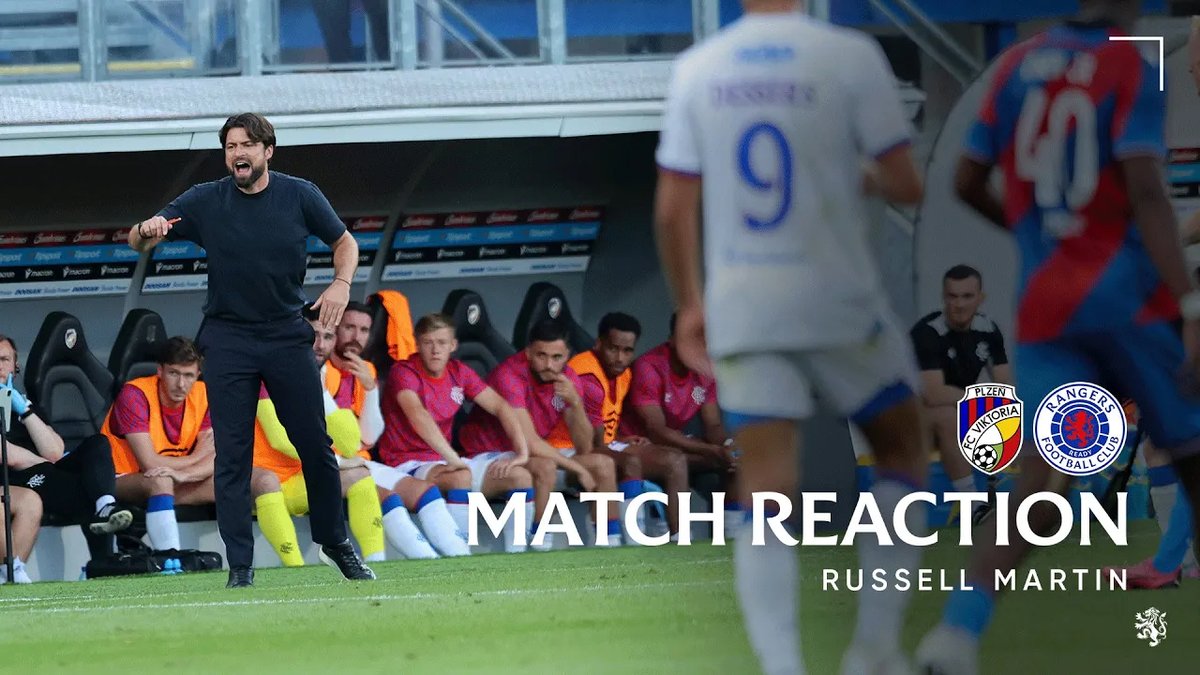🎙️ Russell Martin spoke to RangersTV after tonight's match against Viktoria Plzeň.