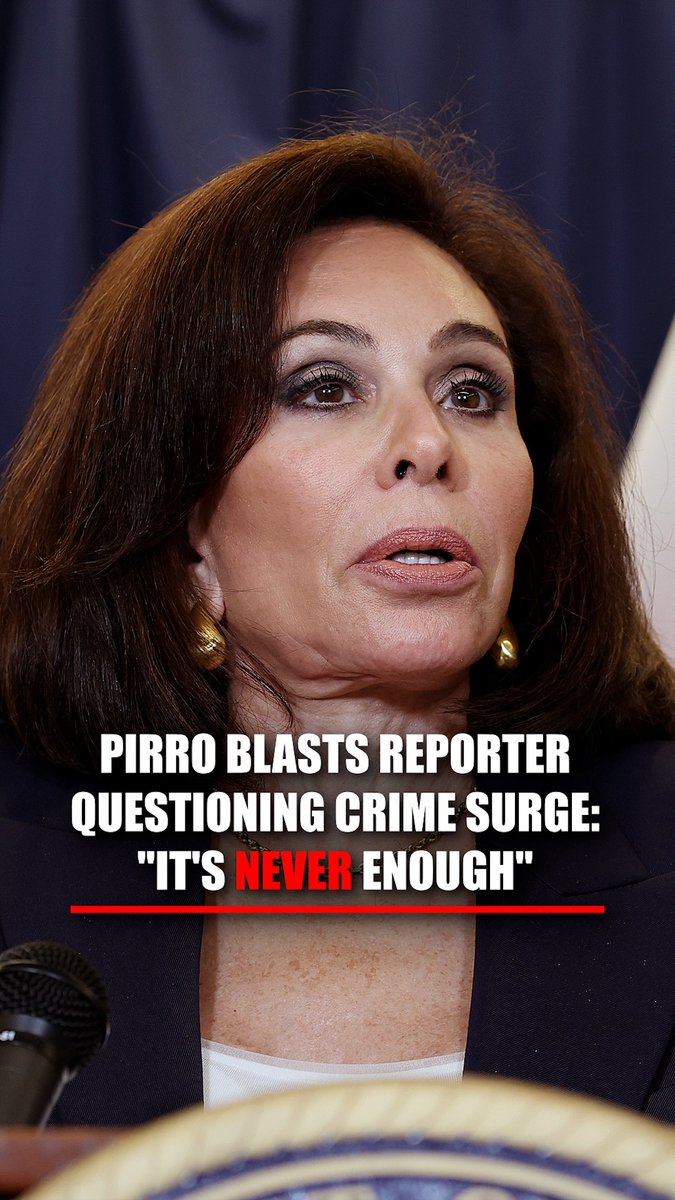 US Attorney for D.C. Jeanine Pirro shuts down a reporter who pointed to April’s crime drop with a sharp: “It’s never enough.”