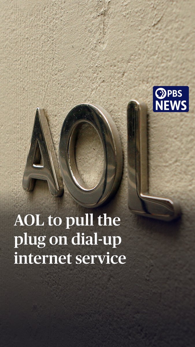 AOL is finally pulling the plug on its dial-up Internet service. America Online's signature beeps, static sounds and screeches were the iconic way many people first accessed the internet in the 1990s. By the early 2000s, high-speed lines quickly replaced telephone lines. By 2023, dial-up made up about 1% of U.S. household internet subscriptions. AOL says the service will officially be discontinued Sept. 30.