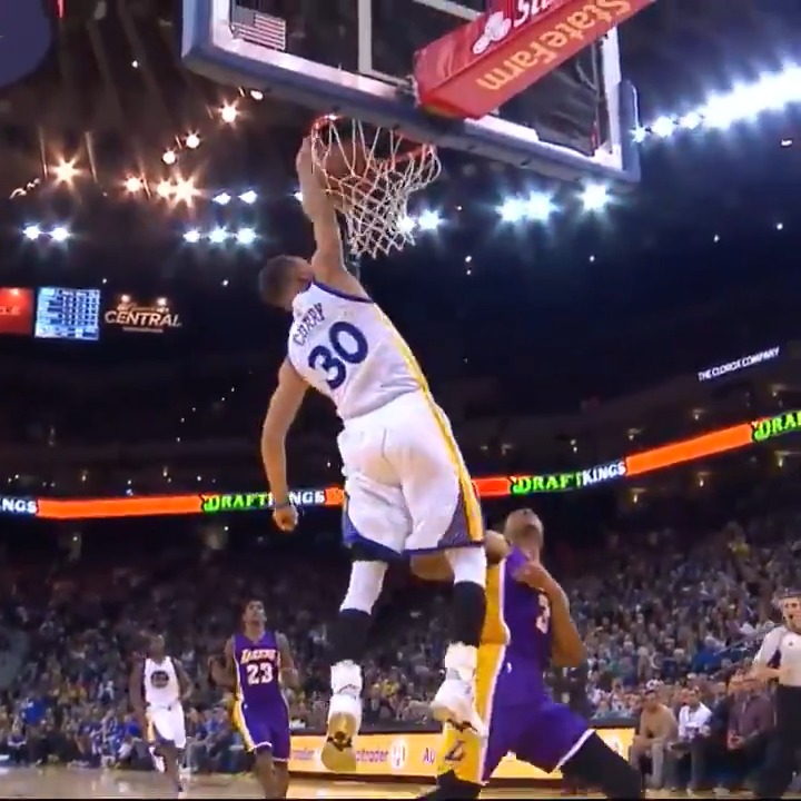 Steph does these in his sleep with a better dunk compilation too