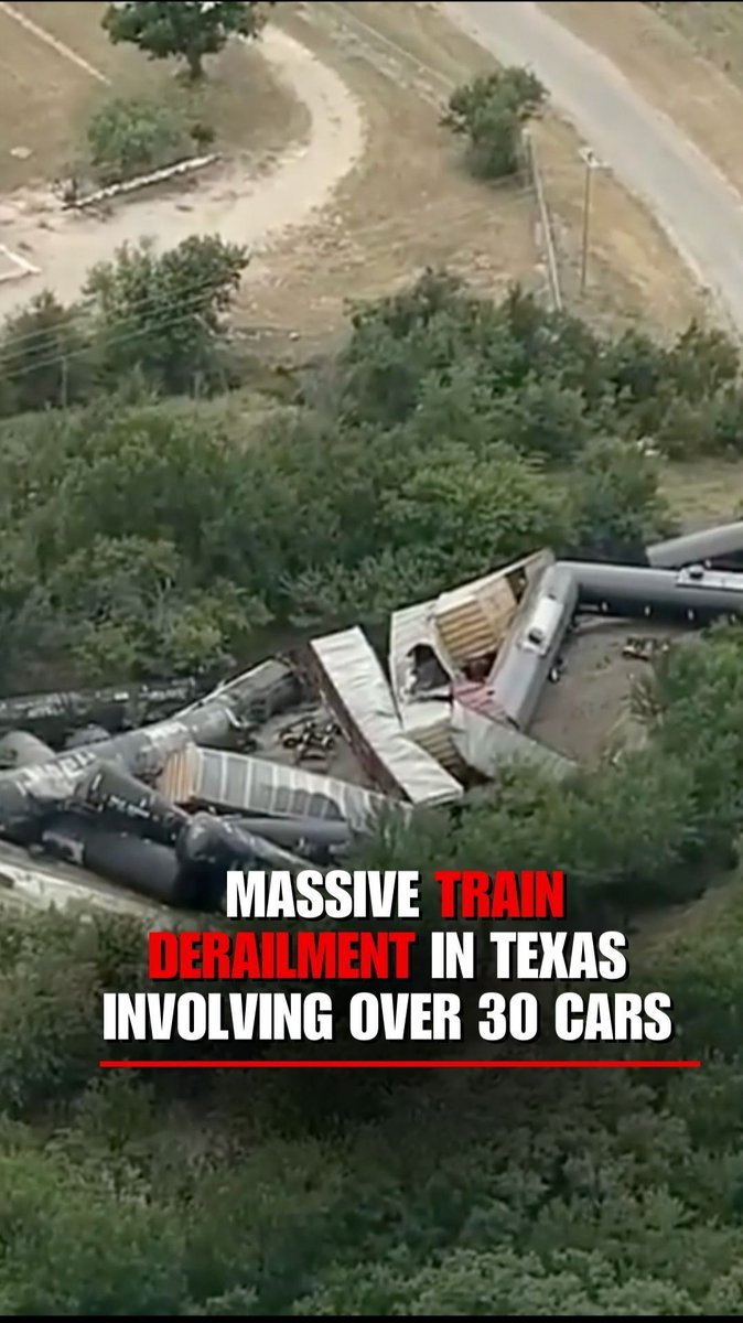 Over 30 rail cars derailed in Palo Pinto County, Texas, on Tuesday, but no one was injured, a Union Pacific spokesperson said.