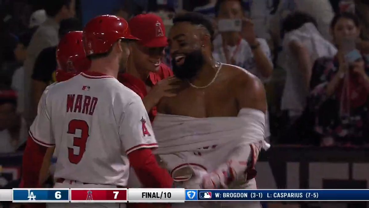JO ADELL #WALKOFF WINNER! The Los Angeles Angels remain undefeated against the Dodgers in 2025!