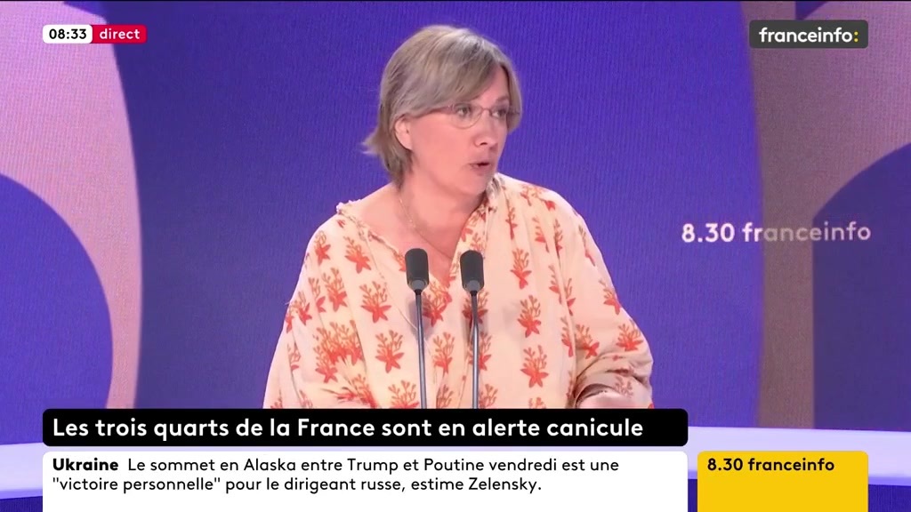 🔴Alertes canicule ➡️ "C’est vraiment conforme à ce qu’on attend dans le cadre du réchauffement climatique : des vagues de chaleurs qui vont être de plus en plus régulières", dit Françoise Vimeux, climatologue, directrice à l’Institut de recherche pour le développement.