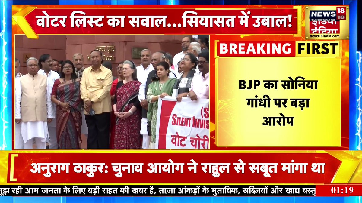 बिना नागरिक बने वोटर बनी थी सोनिया गांधी : BJP तब तो सोनिया गांधी को जेल में होना चाहिए, सिर्फ आरोप लगाएगी भाजपा कि सोनिया गांधी पर कारवाई भी करेगी। कांग्रेसी चमचो इस पर कुछ बोलोगे ???