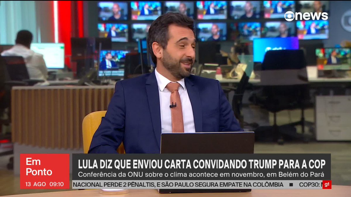 O Lula enviou uma carta convidando o Donald Trump pra COP30, que ocorrerá em Belém. Ele ainda colocou-se à disposição pra que eles façam uma conversa. Será que ainda veremos jornalistas picaretas culpando o Lula, e não o Eduardo Bolsonaro pelo tarifaço?