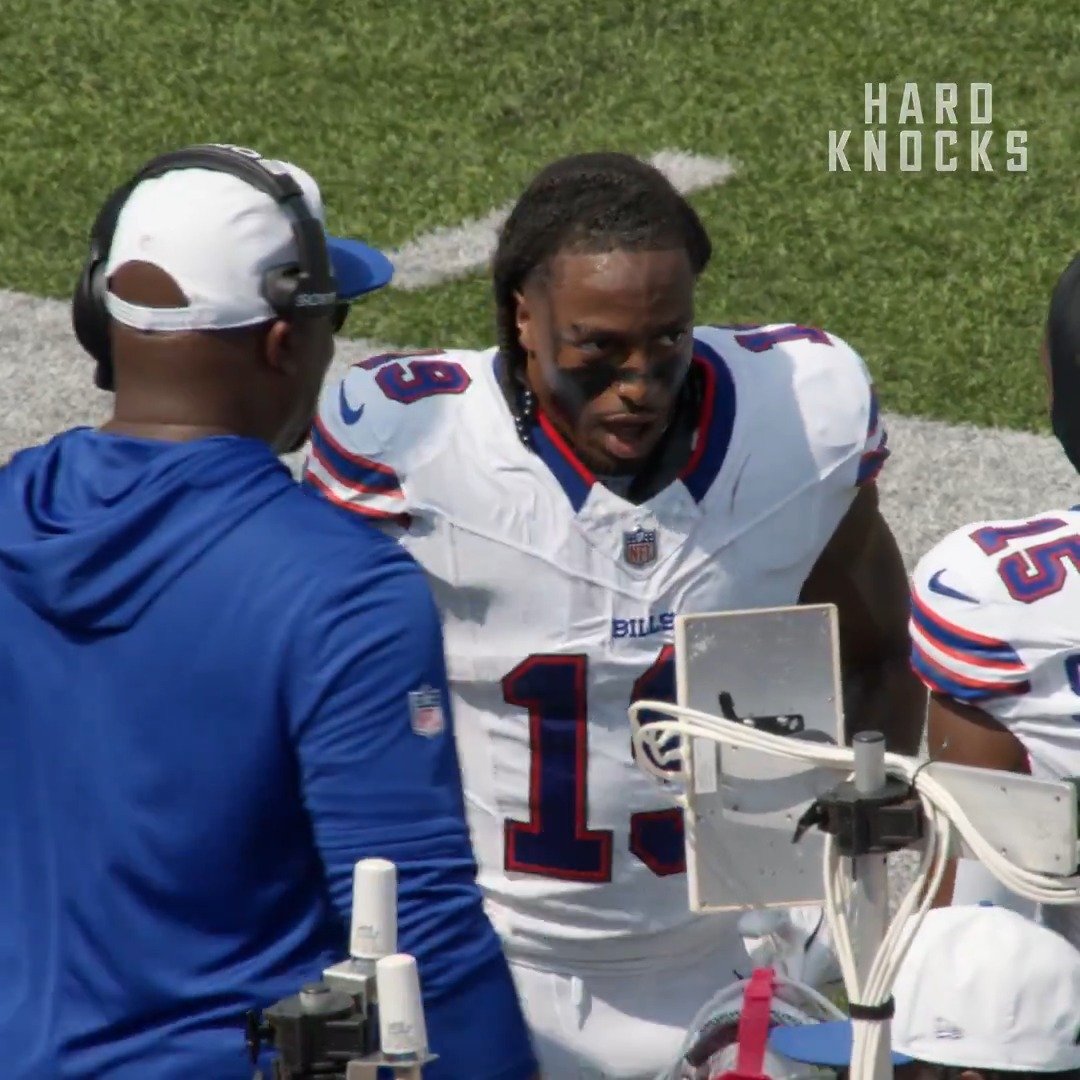 .KJ HAMLER's reaction to being WIDE open for a TD 🤬🤣 #HardKnocks streaming now on @HBOMax
