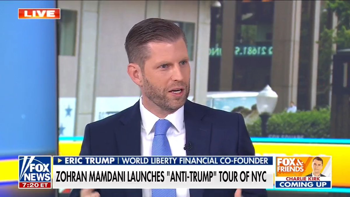 "It's the antithesis of what New York City is." Eric Trump slams Zohran Kwame Mamdani for pushing socialism in a city that epitomizes capitalism | FOX & Friends