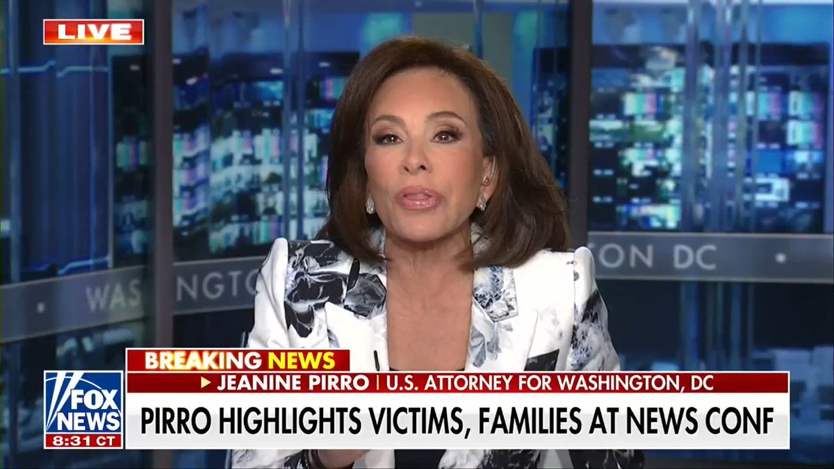 "Young criminals in D.C. have been emboldened to commit crimes because they believe that they're not accountable." Jeanine Pirro sounds the alarm that violent murderers of minority teens are "walking around free" in the nation's capital.