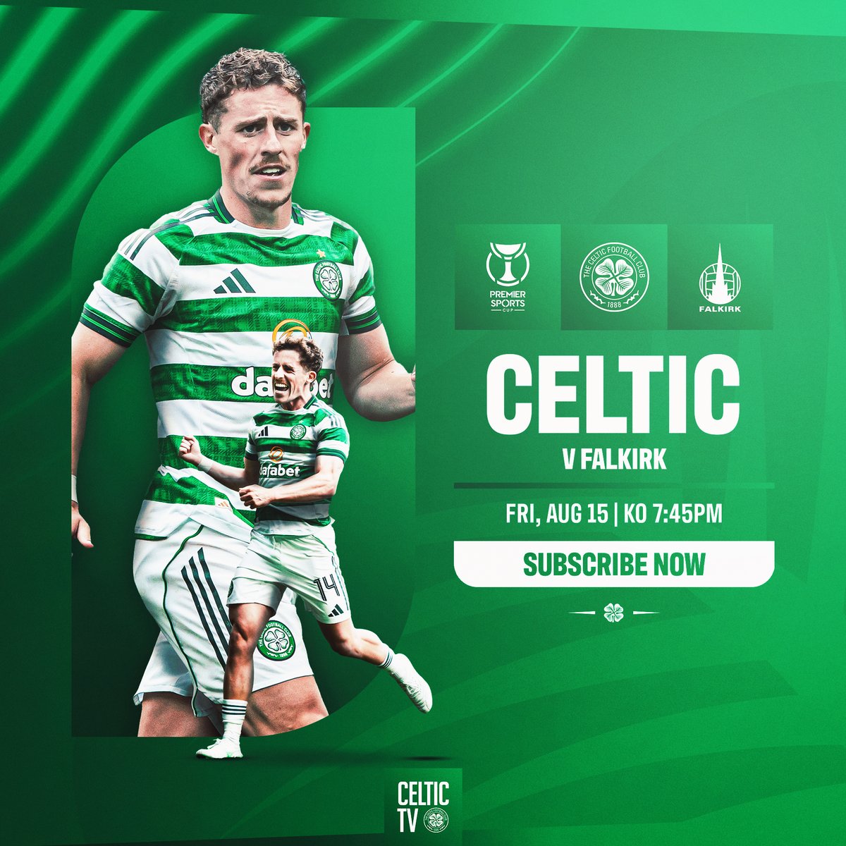 Friday night football is back at Celtic Park. The holders start their League Cup defence against Falkirk. 📺 Watch live on #CelticTV (Outside UK &amp; Ireland) KO: 7:45pm CPT #CELFAL | Celtic Football Club🍀