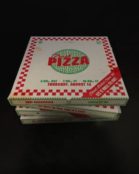Hungry?🍕 TOMORROW 3 PM BST / 7 AM PT / 10 AM ET