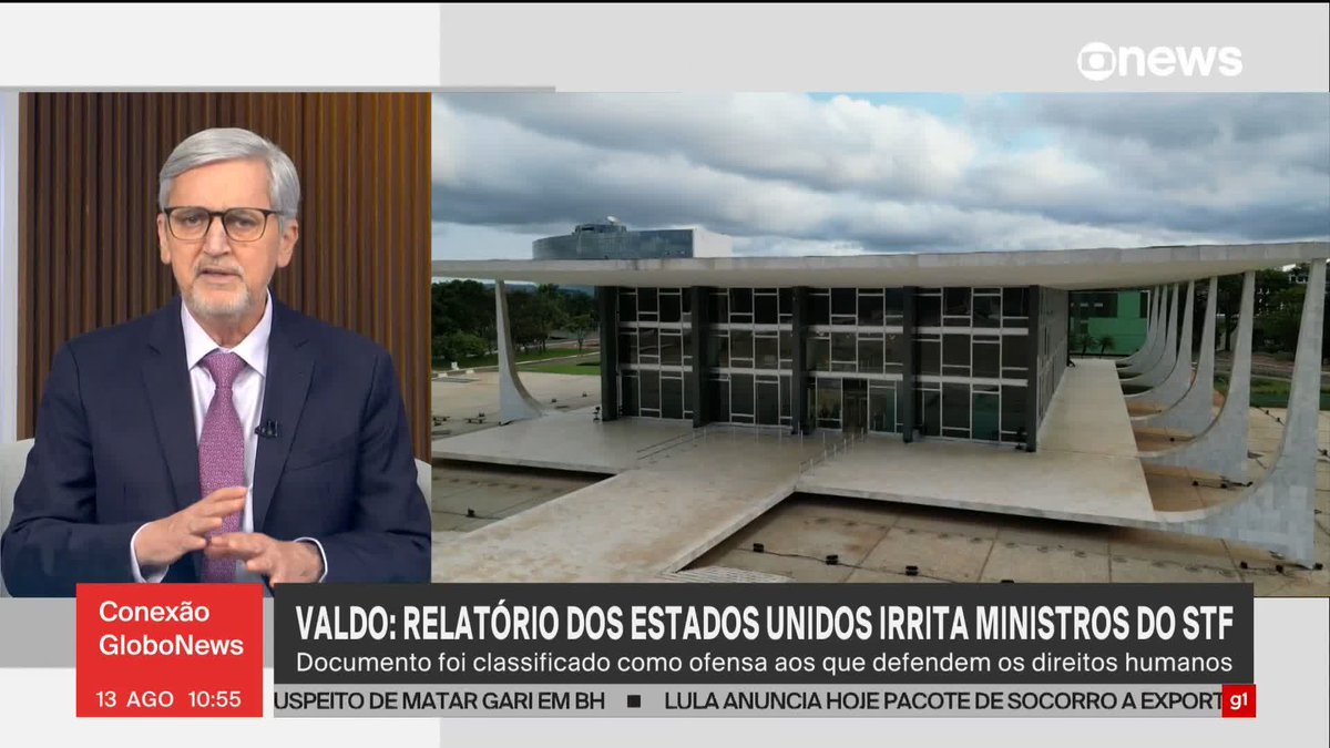 .Valdo Cruz: o relatório do Departamento de Estado dos EUA irritou profundamente boa parte dos ministros STF. Segundo eles, está tudo muito irritante e virando uma brincadeira de muito mau gosto, só que com temas sérios. #ConexãoGloboNews ➡ Assista à #GloboNews:
