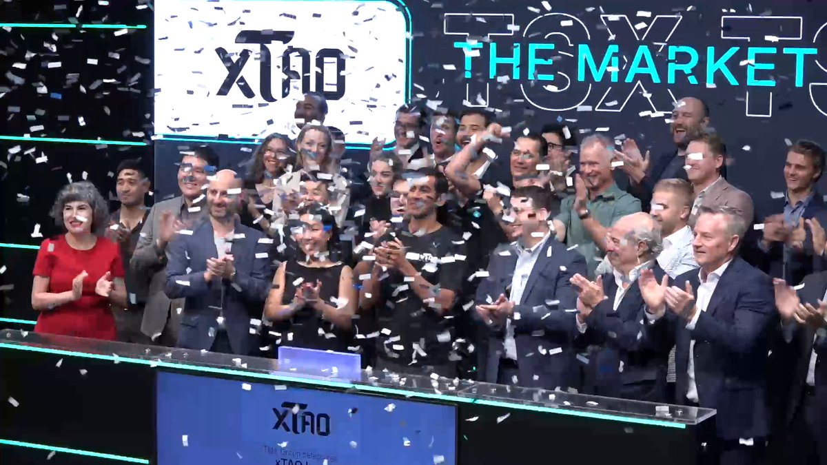 .Karia Samaroo (τ), Founder & CEO, xTAO - a Bittensor company (TSXV:XTAO.U), and his team, joined us to open the market to celebrate the Company's new listing on TSX Venture Exchange. xTAO is a technology company headquartered in the Cayman Islands and is focused on building infrastructure for the Bittensor ecosystem. xTAO is committed to advancing Bittensor and decentralized AI through building infrastructure and making strategic investments. Bittensor is a decentralized machine learning protocol that transforms machine intelligence into a tradable commodity by using its native token (TAO) for various purposes within the network. At its core, Bittensor is a platform built around incentives. Users contribute intelligence by helping AI systems improve and then earn TAO tokens based on the usefulness of the data or computational resources contributed to the network.