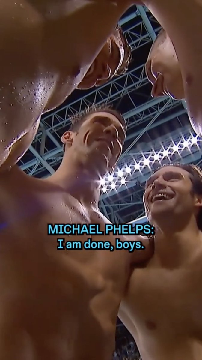 Nine years ago today, Michael Phelps swam his final Olympic race, and his family's reaction still gets us. 🥹