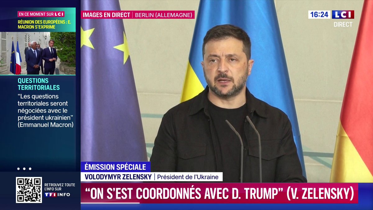 🔴 "Poutine bluffe, ce qu'il essaie de faire c'est d'obtenir des percées partout sur la ligne de front" accuse Volodymyr Zelensky