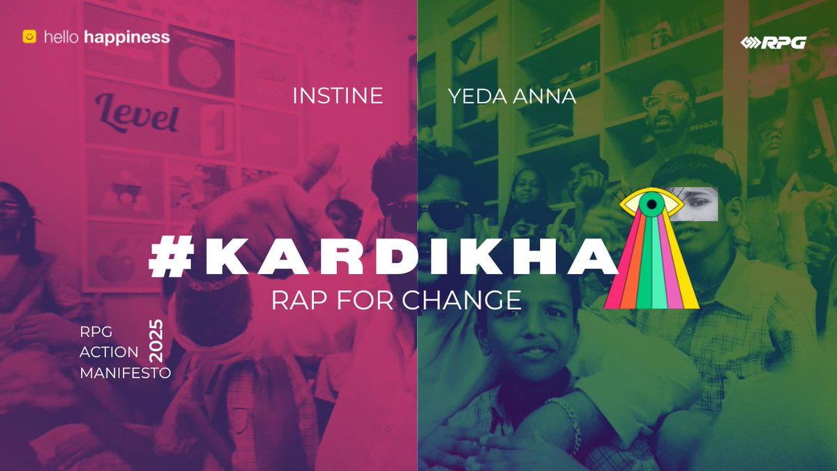 This #IndependenceDay, we’re turning words into action with #KarDikha — RPG Group’s rap &amp; spoken word tribute to everyday courage. 🎤 Yeda-Anna | 🎶 Instine | 🎥 Alphabooom Streaming now! #HelloHappiness #ThisIsRPG #FreedomNow