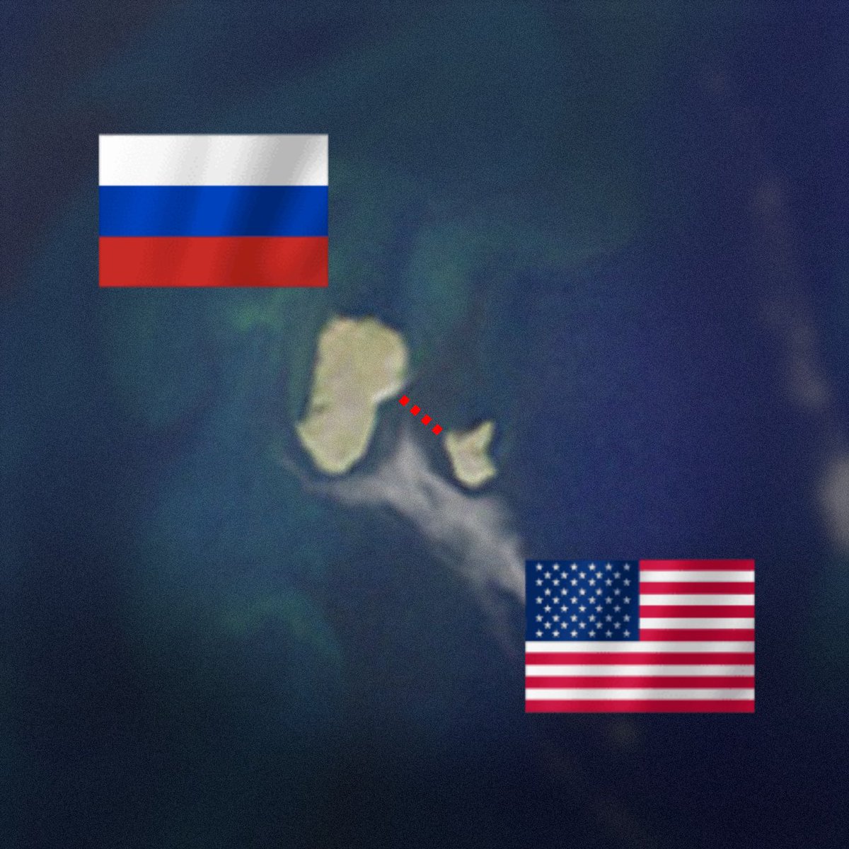 🤔¿Sabías que solo hay 4 km entre Rusia y EE.UU.? En el estrecho de Bering, entre Chukotka (Rusia) y Alaska (EE.UU.), existe una sorprendente cercanía: solo 4 kilómetros separan a ambas naciones. 📍