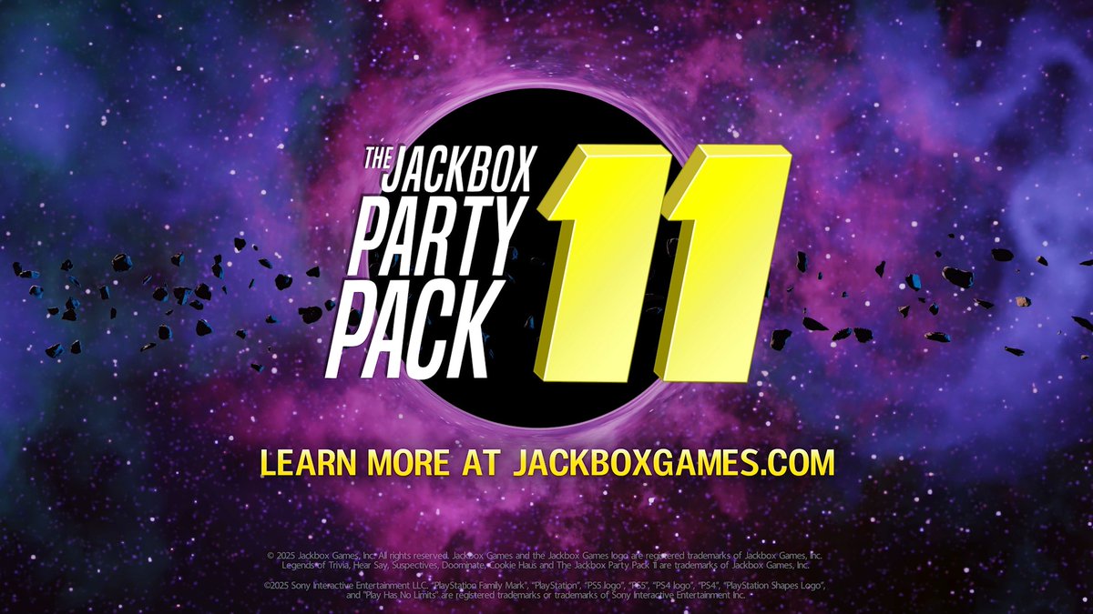 Five all-new games are coming to The Jackbox Party Pack 11: Suspectives 🔎 Doominate 🌈 Legends of Trivia ⚔️ Hear Say 🗣️ Cookie Haus 🍪 Coming this fall on PS5 & PS4!