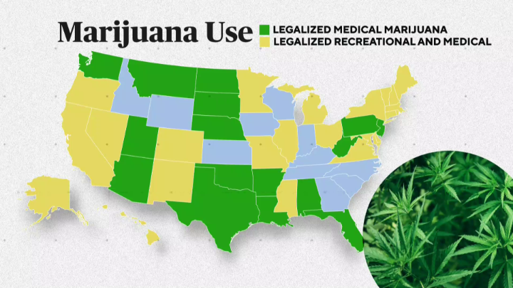 A major change in how the federal government treats marijuana could be on the way. President Trump says the Drug Enforcement Administration is once again reviewing whether to change the classification of the drug. Nicole Sganga has more.