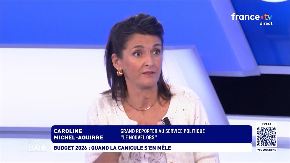"Notre déficit budgétaire a plongé et les crises n'en sont responsables que de la moitié. L'autre, ce sont des décisions politiques. Et François #Bayrou continue de faire comme s'il n'était pas concerné alors qu'il est un soutien d'Emmanuel #Macron depuis 2017." Caroline Michel-Aguirre
