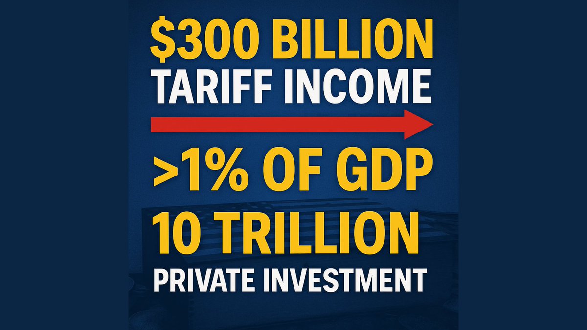Treasury Secretary Scott Bessent says tariffs will drive enough revenue to be more than 1% of GDP. Insane.