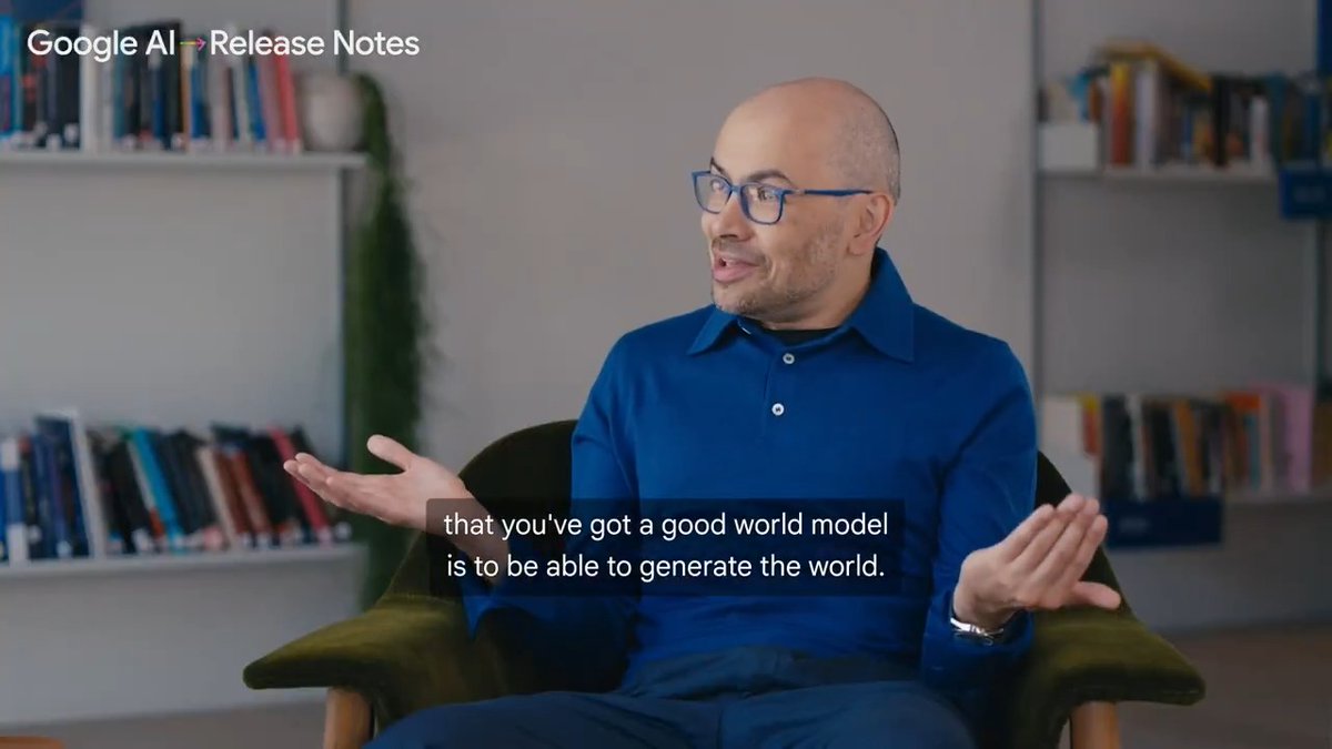 On the road to AGI, Demis Hassabis believes breakthroughs like Genie 3, which can generate playable worlds, could help us better understand reality itself. 🌐↓