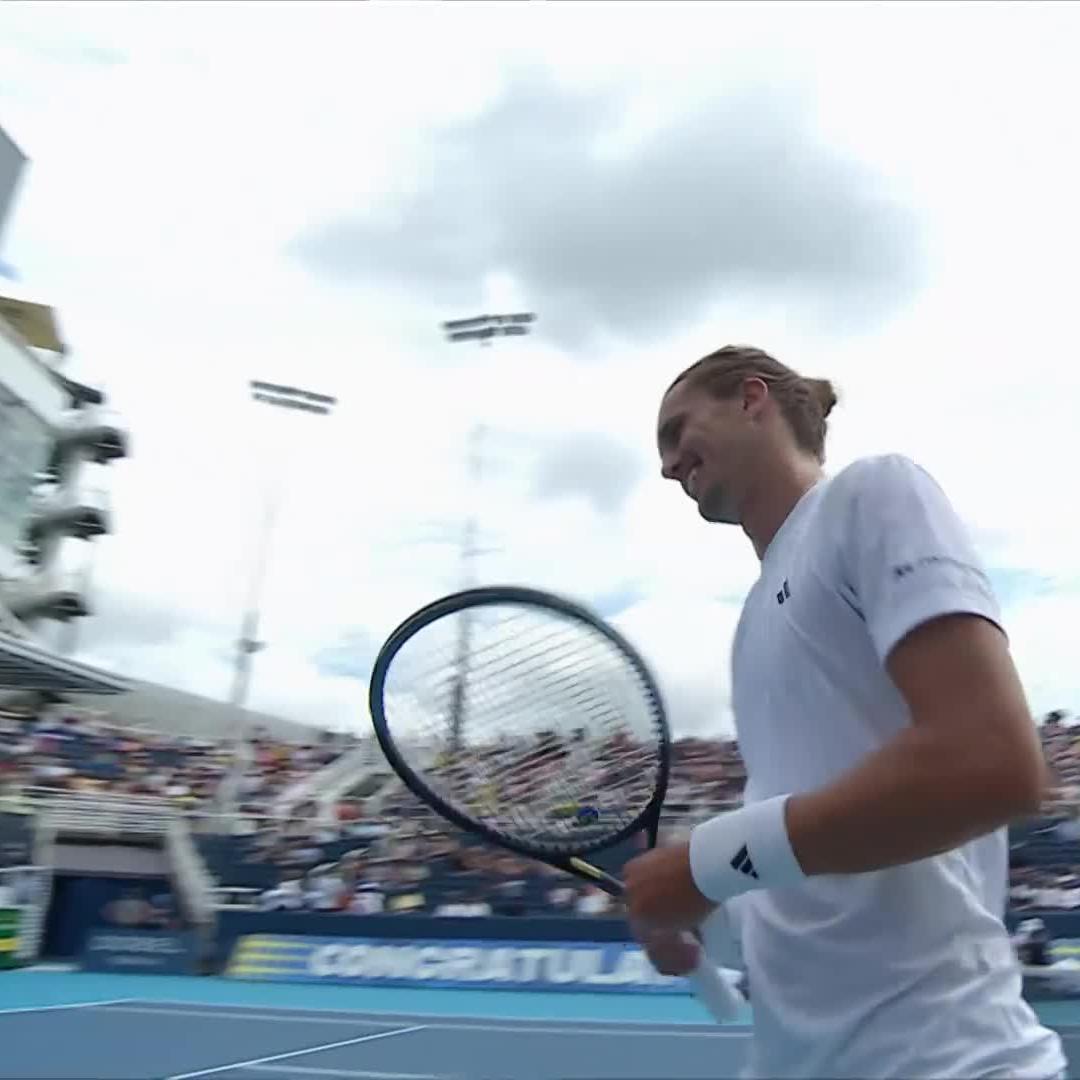 Serve, held 💪 Alexander Zverev starts his day on the right foot, finishing off his 6-4 6-4 win over Nakashima. #CincyTennis