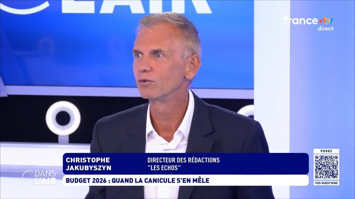 "Il y a de la #politique derrière les annonces de François #Bayrou. Il a bien conscience que son destin est fragile, qu'il peut ne plus être Premier ministre. Il a tout intérêt à quitter la scène avec un peu de panache et montrer qu'il a voulu faire preuve de courage." Jakubyszyn Christoph