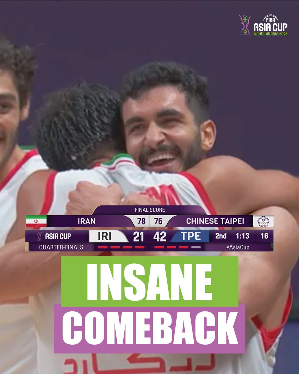 IRAN COME BACK AND KNOCK OUT CHINESE TAIPEI 🔥🔥 #AsiaCup
