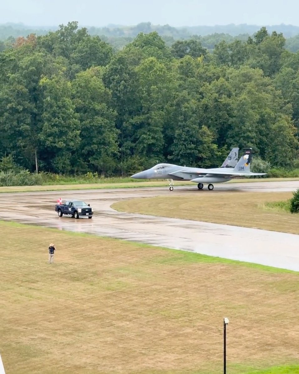 How convenient when a new artifact can fly itself in! A McDonnell Douglas F-15C just arrived at the Steven F. Udvar-Hazy Center to join our collection. The F-15 Eagle is one of the most historically significant fighter aircraft since World War II, in part because of its combat record in many U.S. conflicts of the past 50 years.