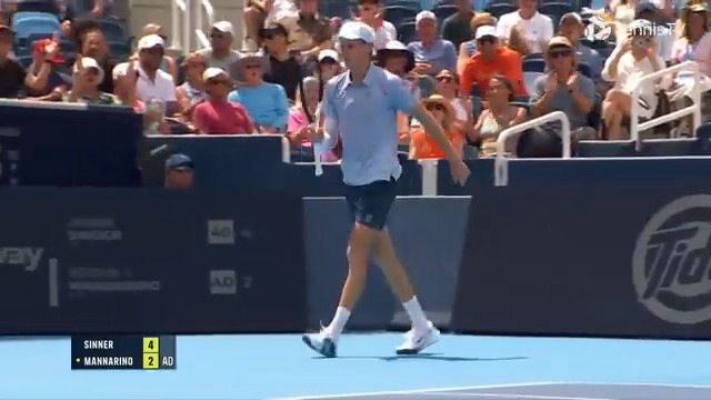 GET OUT OF HERE, JANNIK 😤 Jannik Sinner from way downtown! Cincinnati Open | #CincyTennis