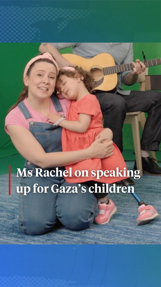 Rachel Griffin Accurso, better known as Ms. Rachel, says she could not stay silent on the suffering of Palestinian children in Gaza. "My deep care for children doesn't stop at any border," she says. Full interview: