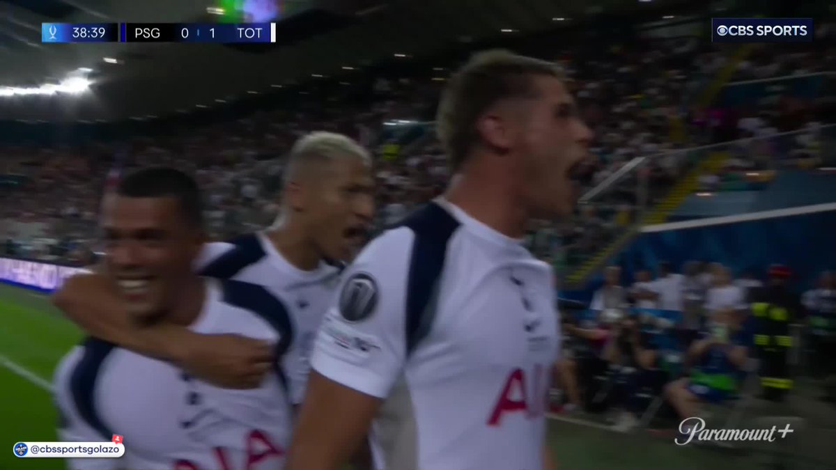 MICKY VAN DE VEN PUTS TOTTENHAM IN FRONT 💥 Thomas Frank's team score from a set piece to stun the UCL Champs!