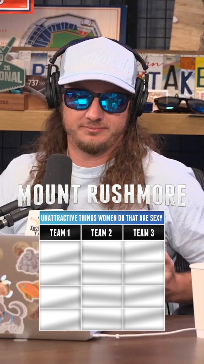 Todays Mount Rushmore Unattractive things woman do that are sexy What got left off the list?