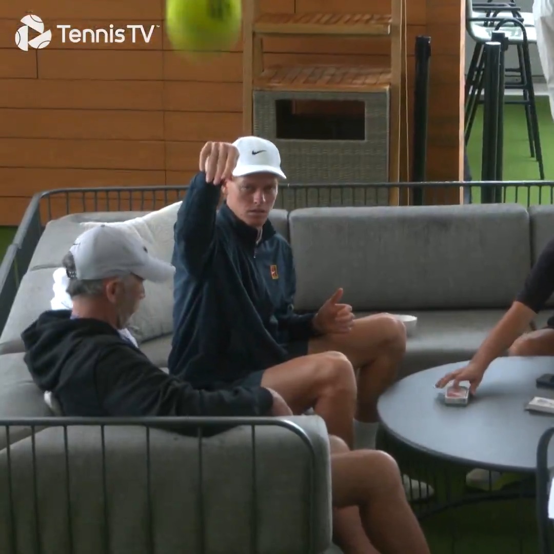 Rain delays with Jannik ☔️ Jannik Sinner #CincyTennis